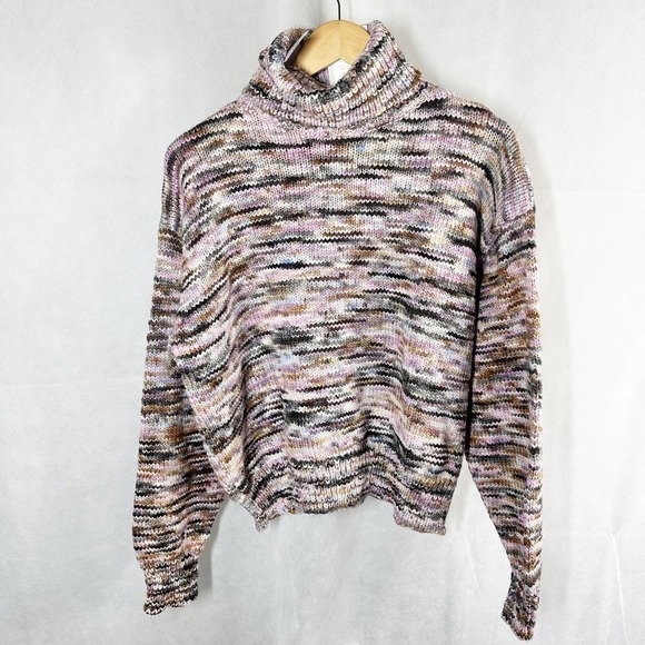 A.L.C. Harper Wool Handmade Turtleneck Sweater Size XL - Picture 1 of 15